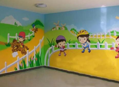 濮阳幼儿园墙体彩绘制作流程及注意事项